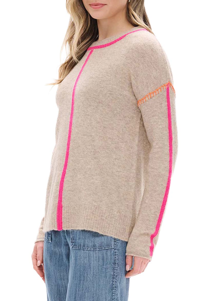 Maeve Crewneck Sweater, Alternate, color, OATMEAL MELANGE