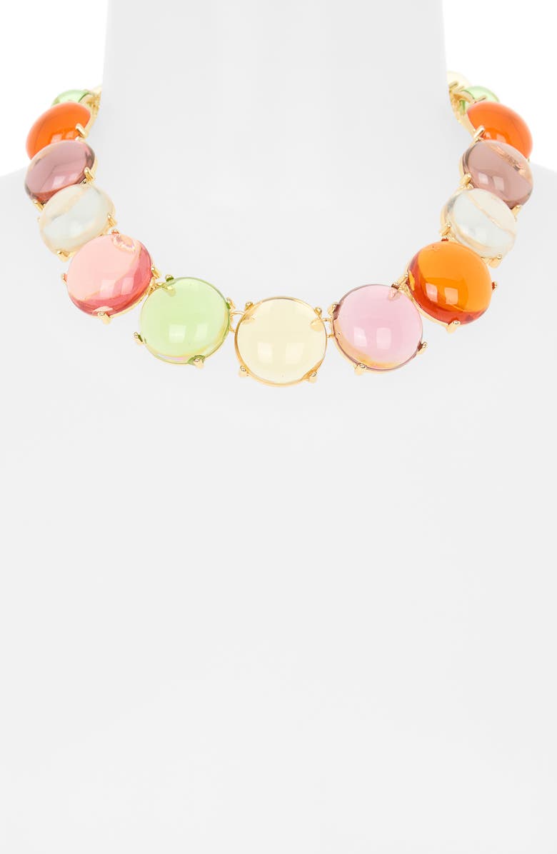 Kenneth Jay Lane Pastel Gemstone Necklace, Alternate, color, Multi Pastel