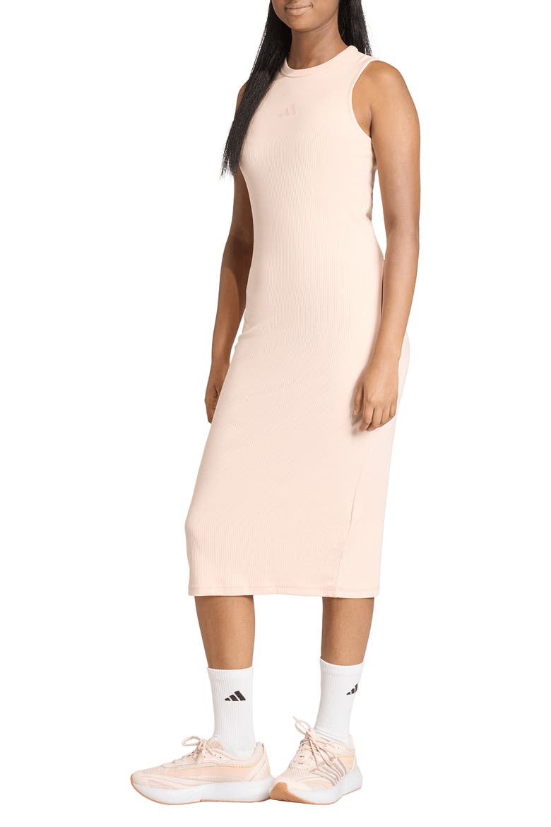 All SZN Rib Midi Tank Dress, Main, color, BLUSH PINK/ /