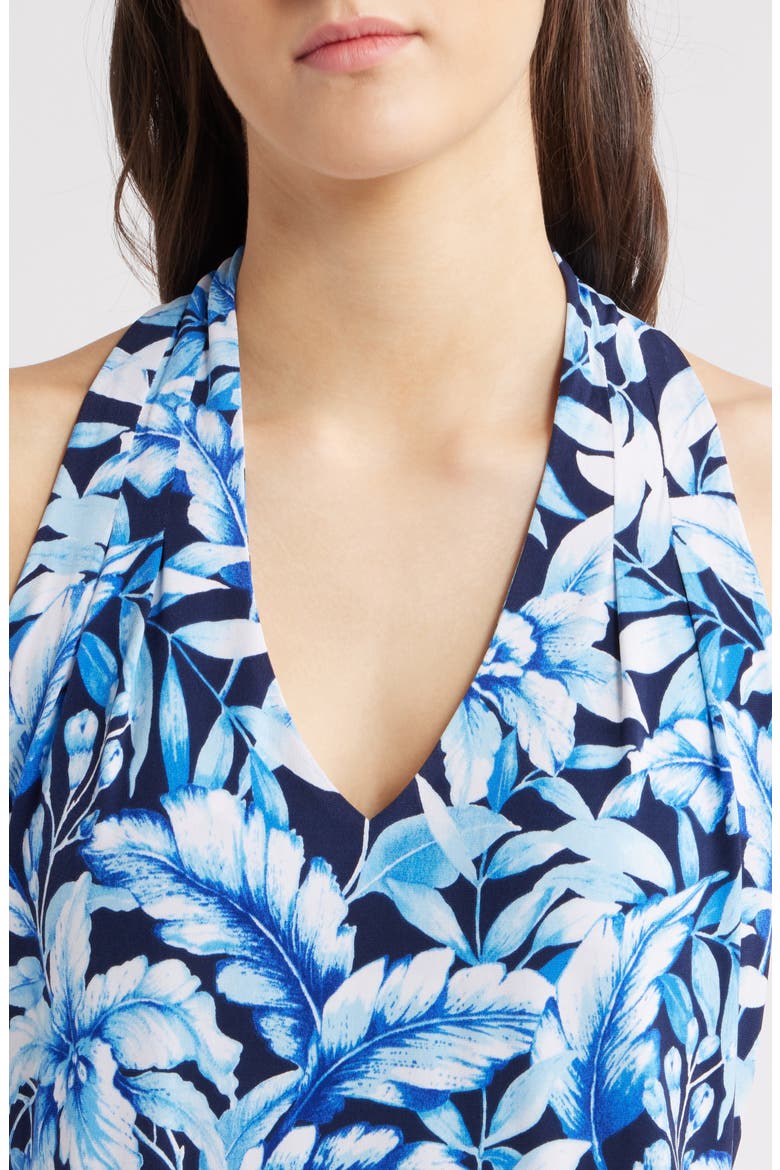 Sandy Flora Fresco Sleeveless Minidress, Alternate, color, COASTLINE