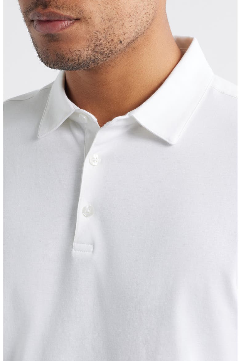 Northpark Cotton Blend Polo, Alternate, color, WHITE