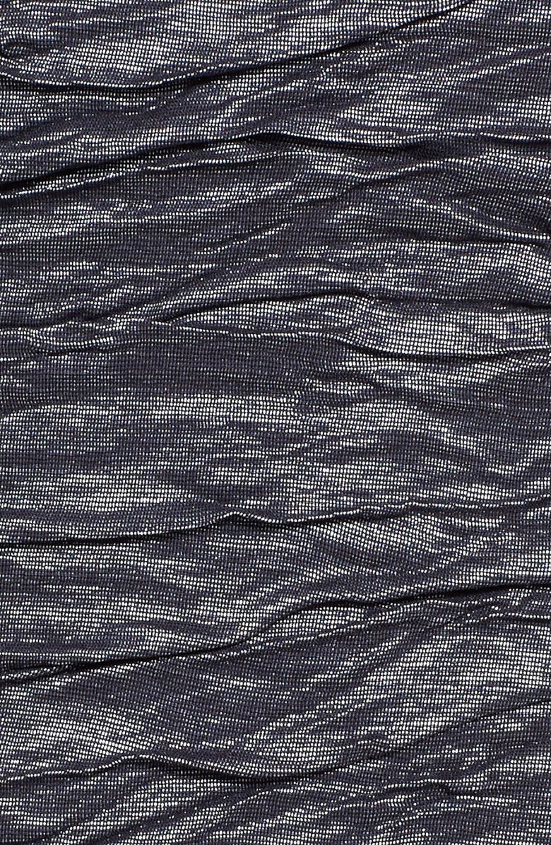 Eliza J Embellished Waist Crinkled Taffeta Dress, Alternate, color,