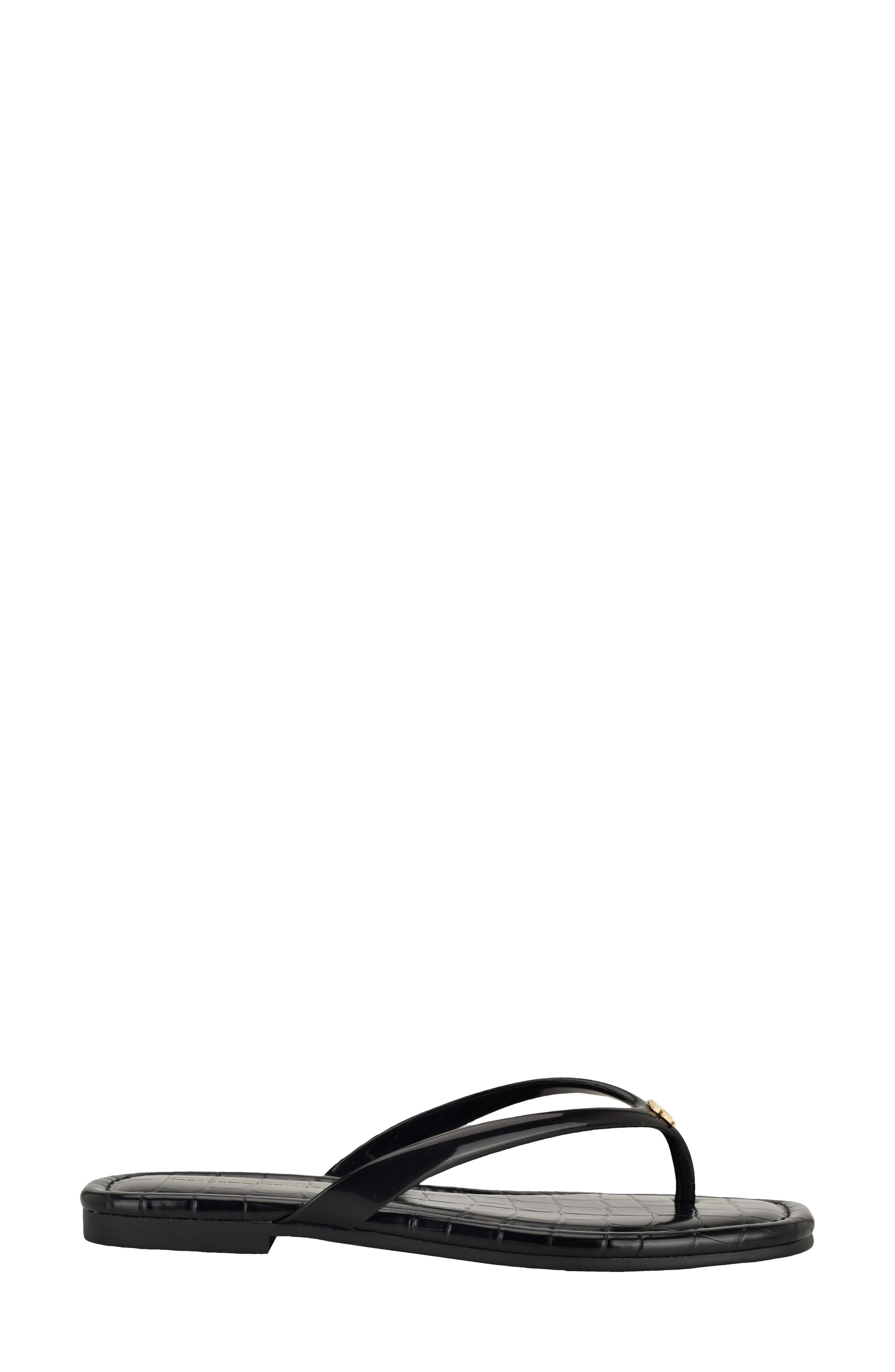 Tommy Hilfiger Vela Flip Flop, Alternate, color, Black