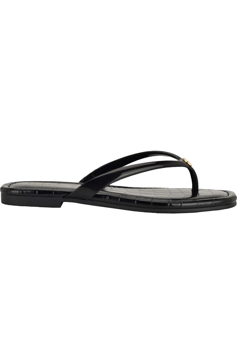 Tommy Hilfiger Vela Flip Flop, Alternate, color, Black