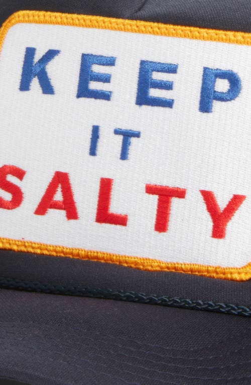 Friday Feelin ' Keep It Salty Patch Trucker Hat In Navy