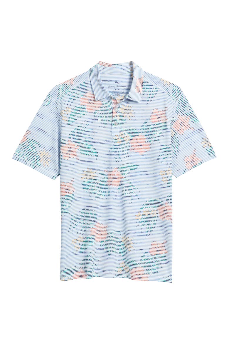 Costa Wave Isle Camo IslandZone® Seersucker Polo, Alternate, color, BIG SKY BLUE