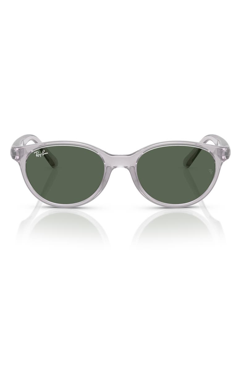 Ray-Ban Kids' 45mm Oval Sunglasses, Main, color, Transparent Grey