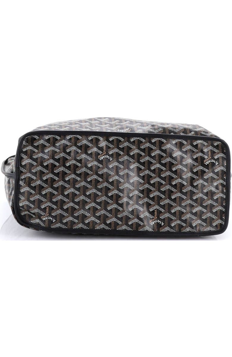 Pre-Owned Goyard Anjou Reversible Tote Coated Canvas PM, Alternate, color, Black