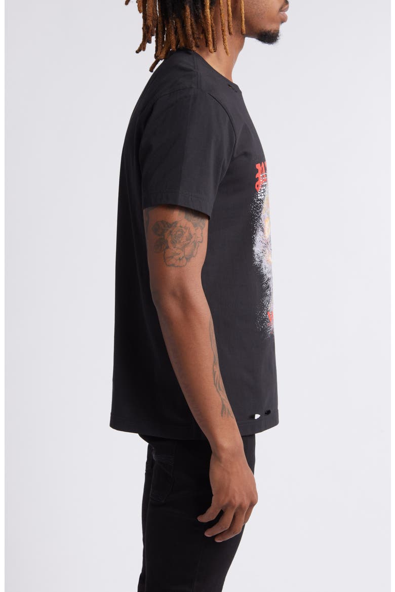 Jeweled Graphic T-Shirt, Alternate, color, BLACK