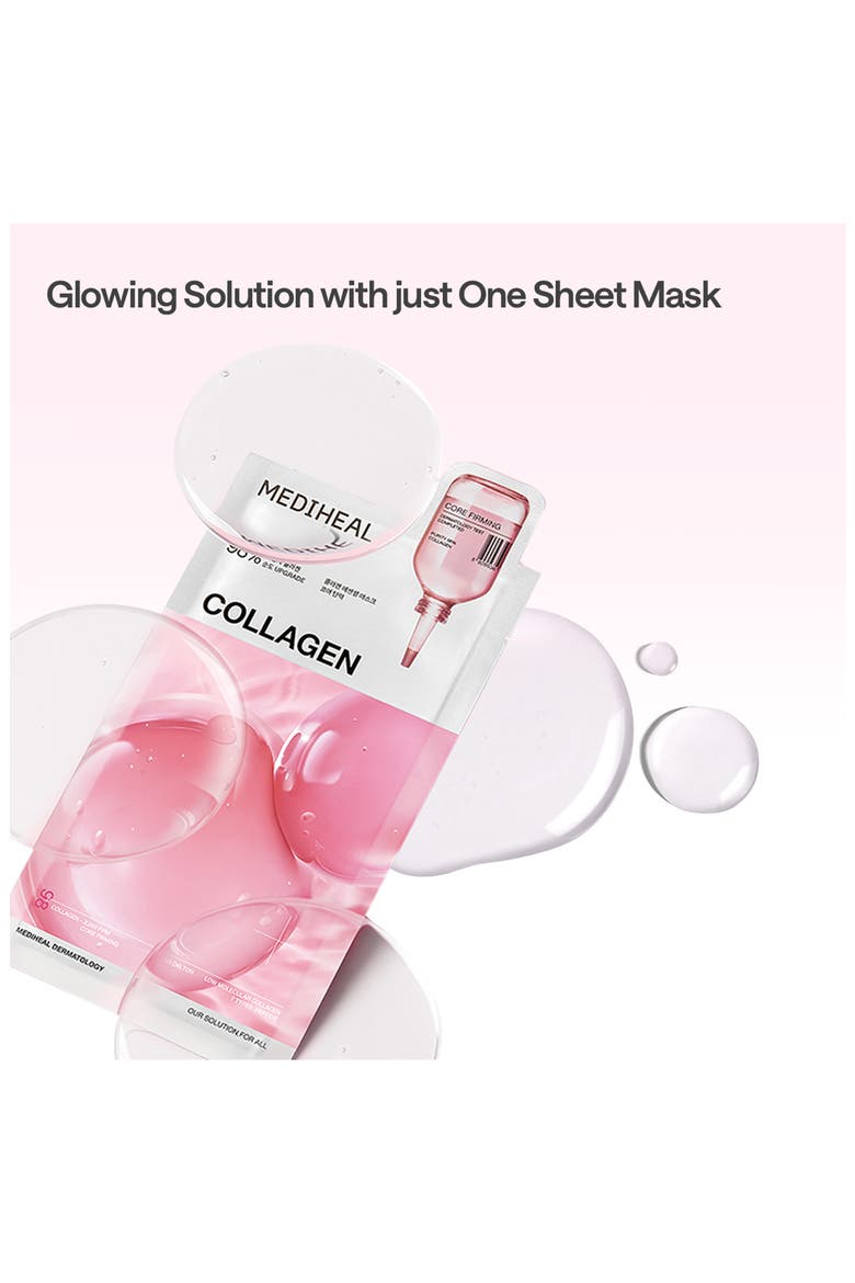 Collagen Essential Sheet Mask Set of 4, Alternate, color, PINK