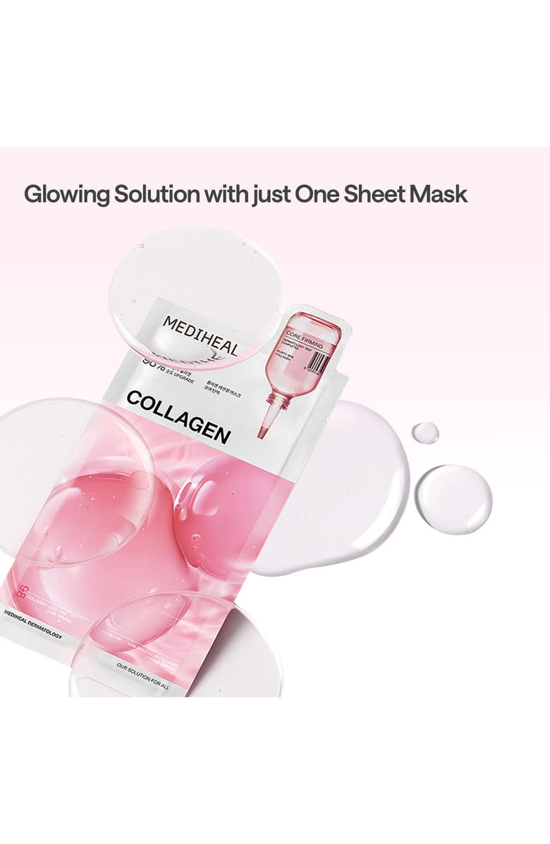 MEDIHEAL Collagen Essential Sheet Mask Set of 4, Alternate, color, Pink