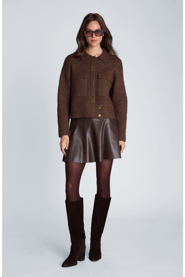 Utility Knit Jacket, Alternate, color, MEDIUM BARK HEATHER