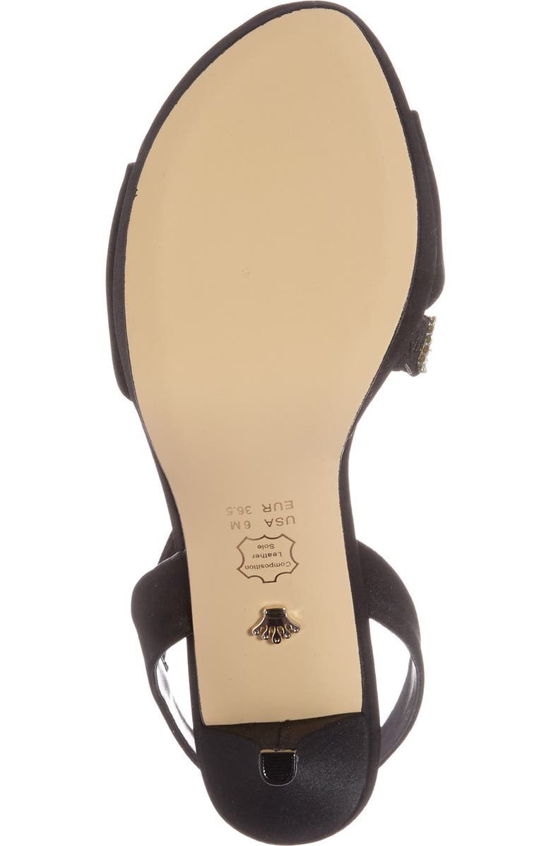 Nina 'Novelle' Crystal Embellished Evening Sandal, Alternate, color,