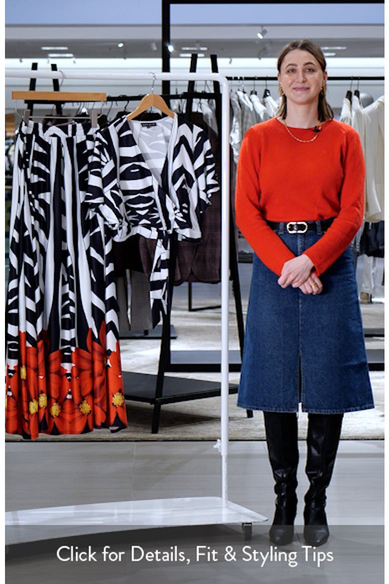 Animal Print Wrap Crop Top & Maxi Skirt Set video