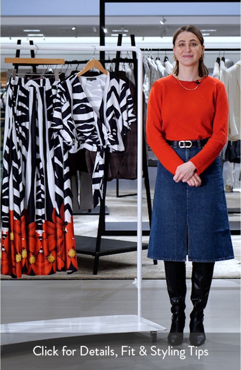 Animal Print Wrap Crop Top & Maxi Skirt Set, sales video thumbnail