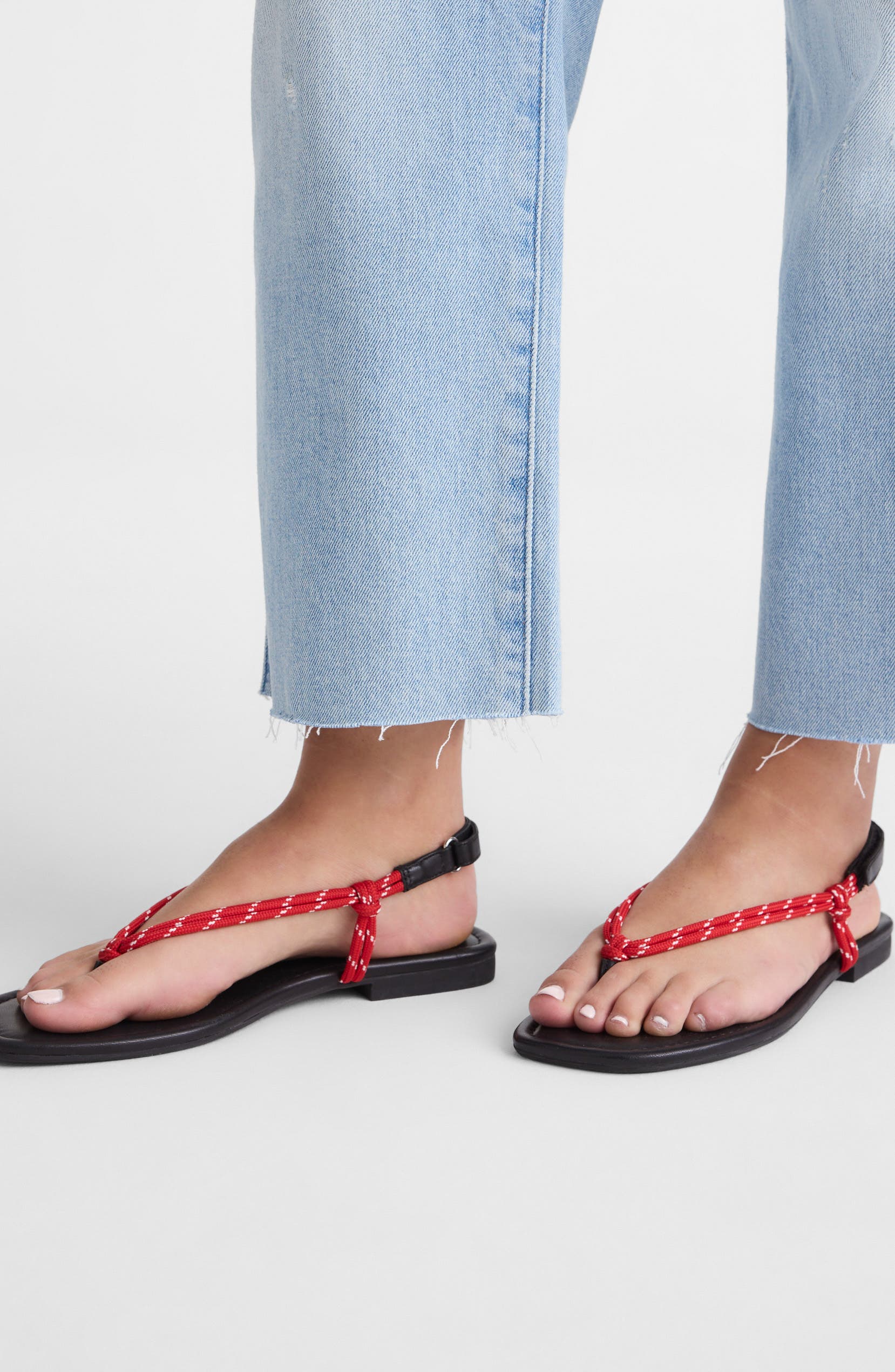 The Aliyah Paracord Thong Sandal, Alternate, color, FESTIVAL RED