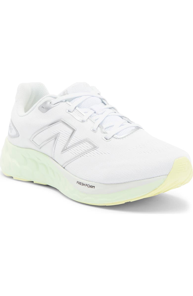 New Balance Fresh Foam 680 v8 Running Shoe, Main, color, White/ Reflection