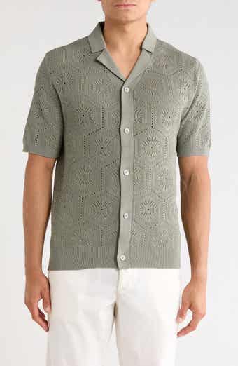 Open Knit Short Sleeve Shirt