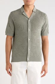 JASON WU Open Knit Short Sleeve Shirt
