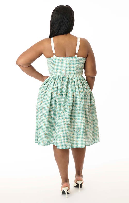 Shop Unique Vintage Plus Size 1950s Sleeveless Swing Dress