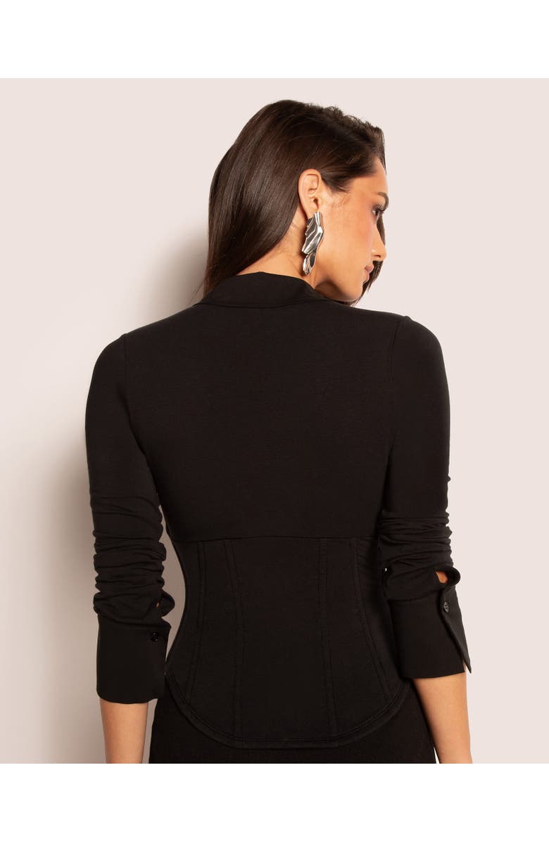 TA3 Shirty Long Sleeve Top, Alternate, color, Black