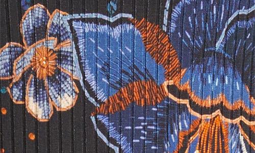 Farm Rio Snakes Bouquet Bodysuit In Black