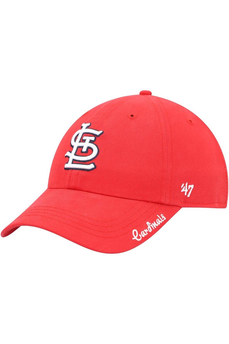 Women's '47 Red St. Louis Cardinals Miata Clean-Up Adjustable Hat, Main, color, Red