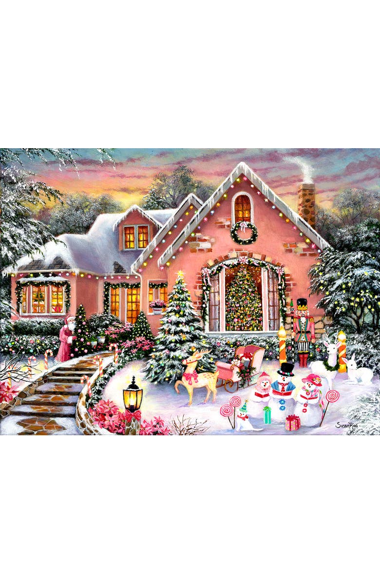 Sunsout A Happy Christmas 1000 piece Jigsaw Puzzle for Adults, Alternate, color, Multicolor