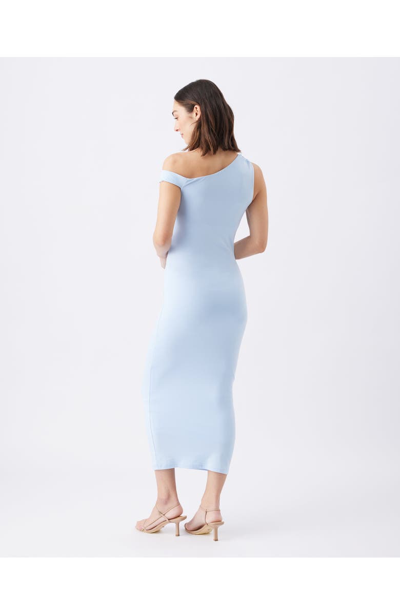 Ripe Maternity Luxe Knit Off Shoulder Dress, Alternate, color, Baby Blue