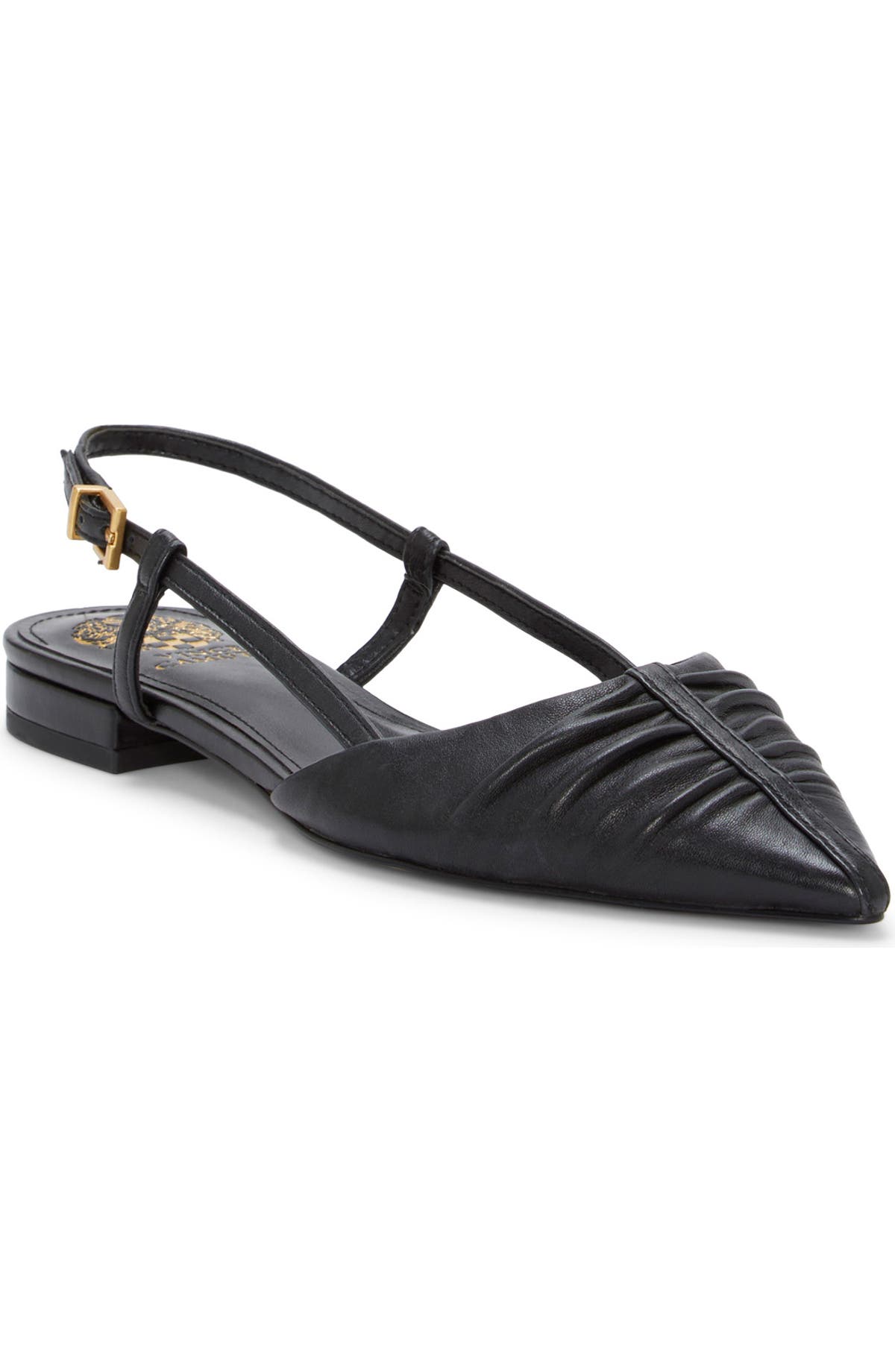 Vince Camuto Agnes pointed toe slingback flat side view