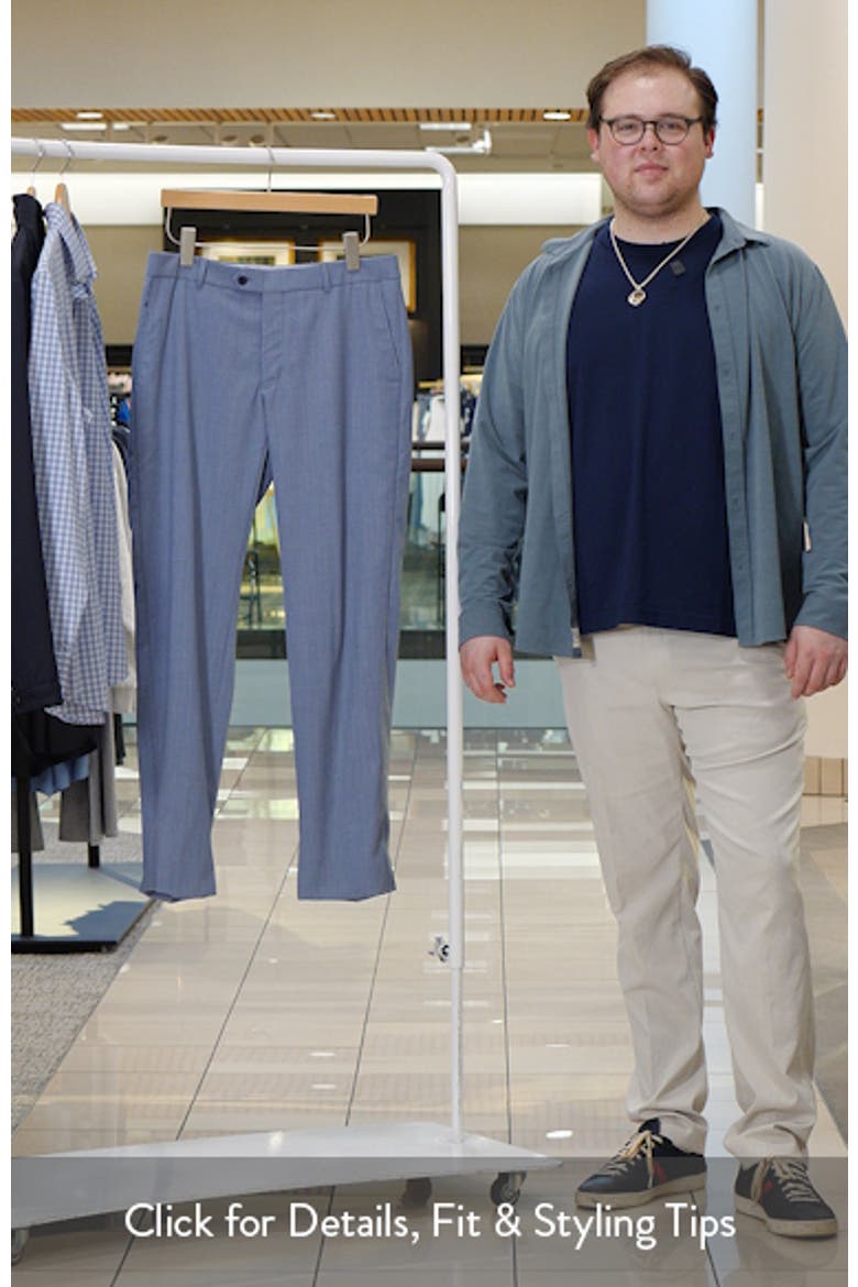 Lightweight Flat Front Mesh Weave Wool Dress Pants video