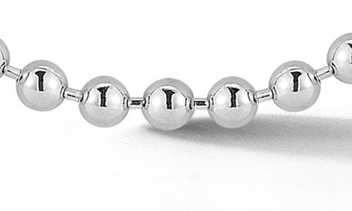 Yield Of Men Sterling Silver Ball Chain Necklace In Silver