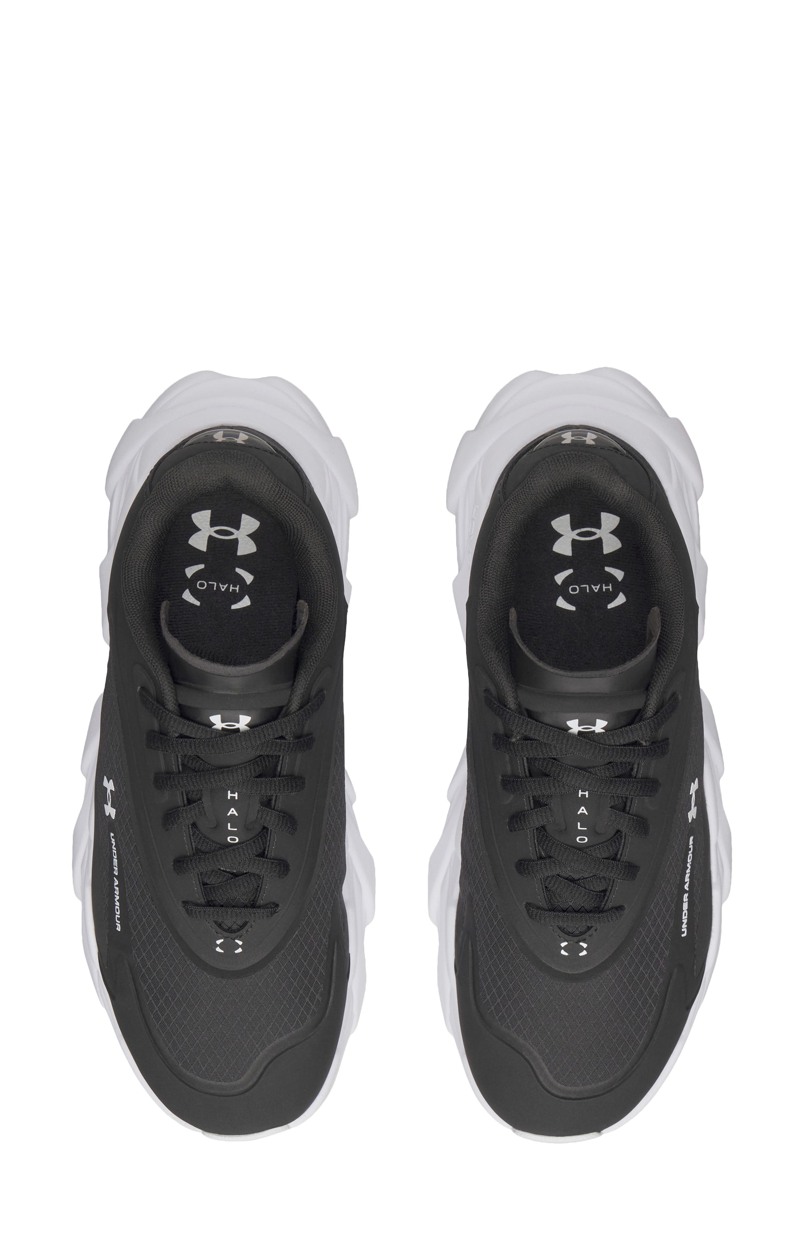 Under Armour UA Halo Runner SE Running Shoe, Alternate, color, Black / White / White