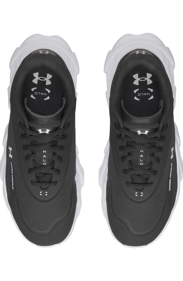 Under Armour UA Halo Runner SE Running Shoe, Alternate, color, Black / White / White