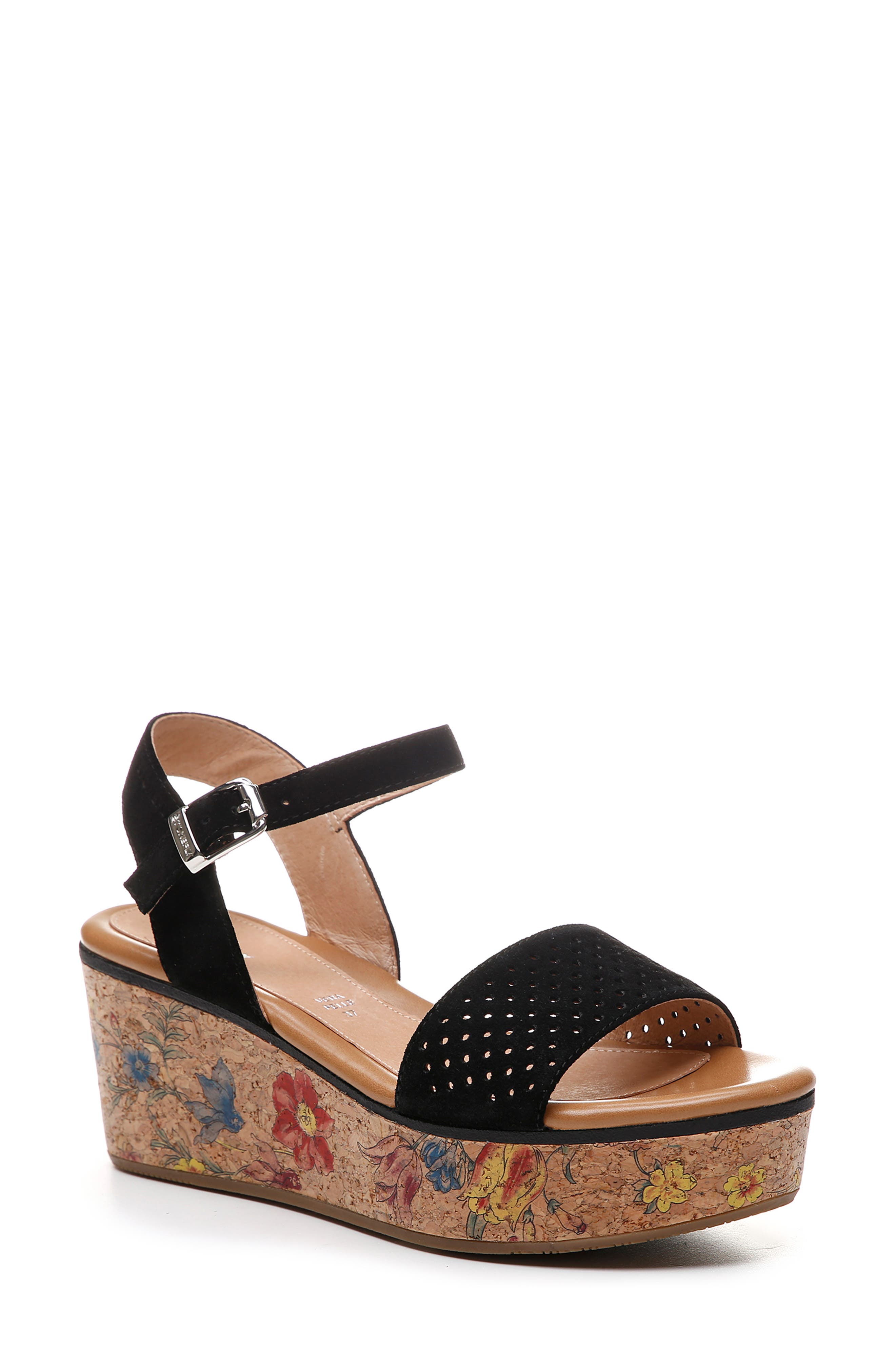 Stonefly Diva Platform Wedge Sandal, Main, color, 
