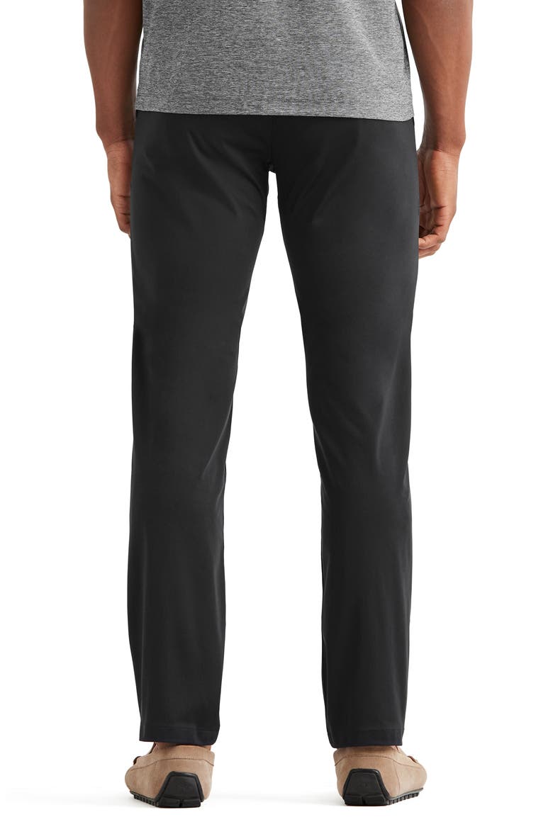 Flat Front Commuter Pants, Alternate, color, BLACK