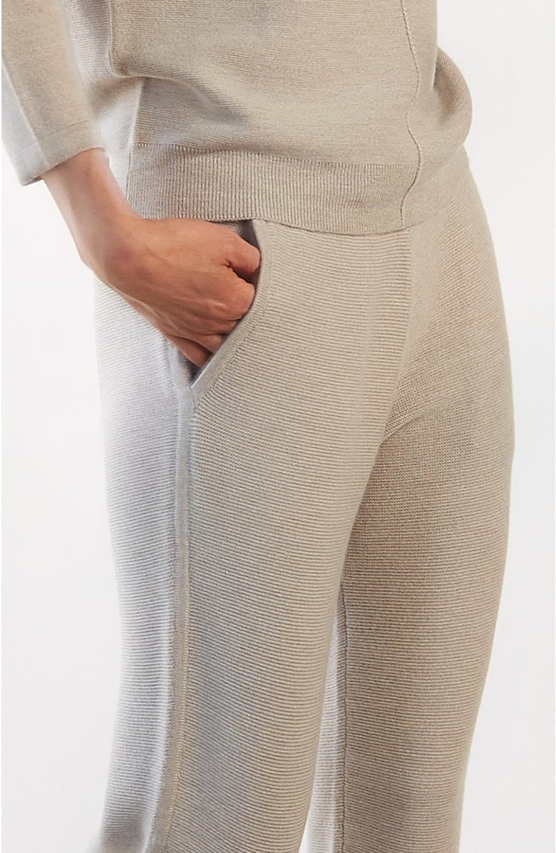oyun LUXE SLIM PANTS IN CASHWOOL, Alternate, color, Oyster