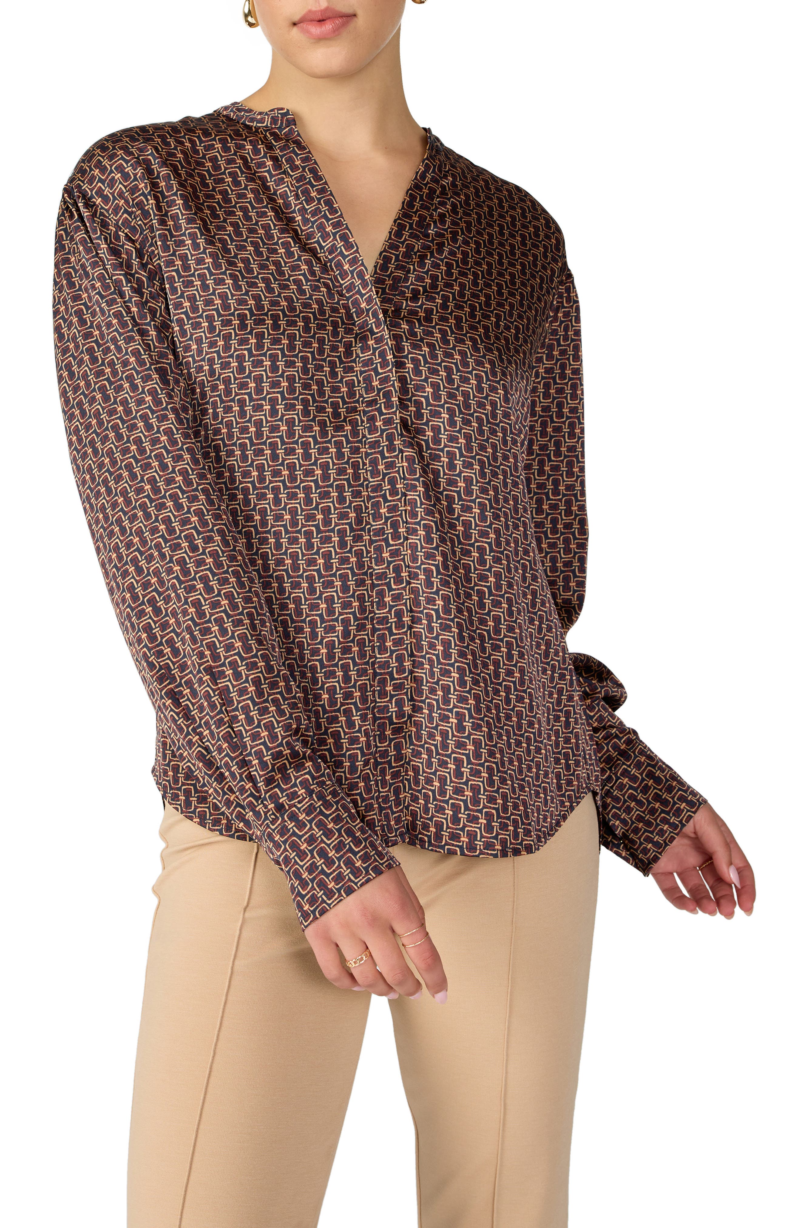 Sanctuary Modern Print Blouse