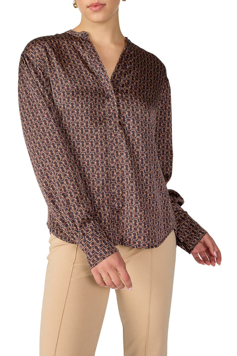 Modern Print Blouse, Main, color, MOD LINK