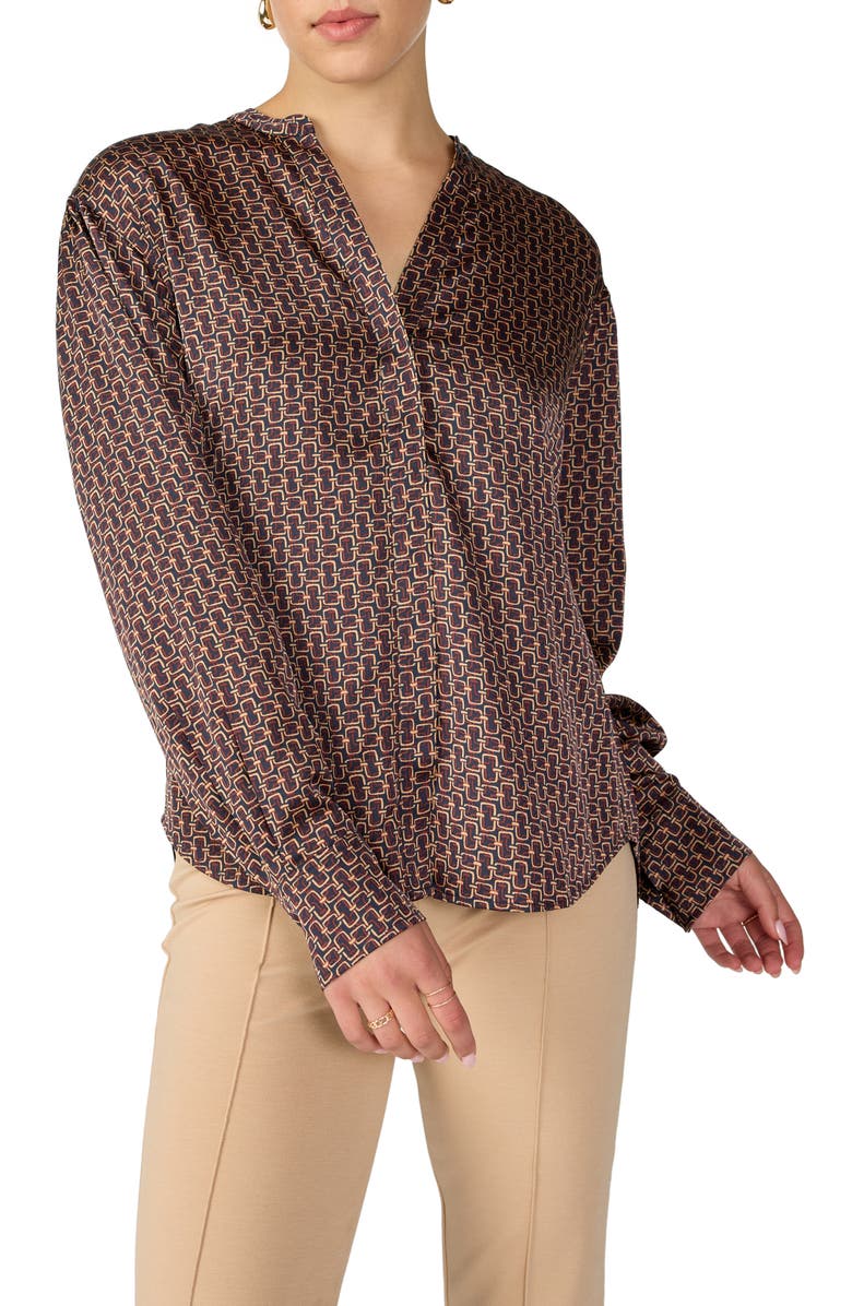 Modern Print Blouse