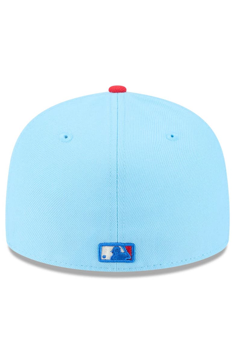 New Era Men's New Era Light Blue/Red Chicago White Sox 2025 Fourth of July Low Profile 59FIFTY Fitted Hat, Alternate, color, Light Blue