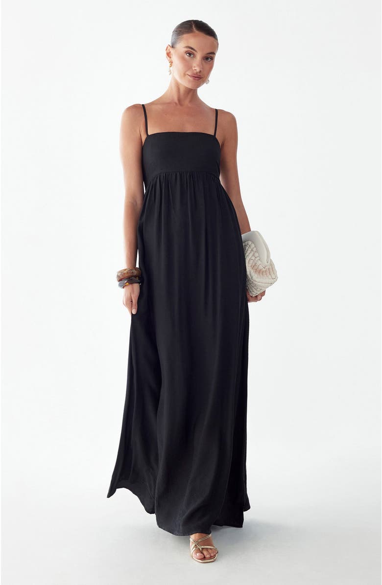 ST MRLO Aster Maxi Dress, Alternate, color, Black
