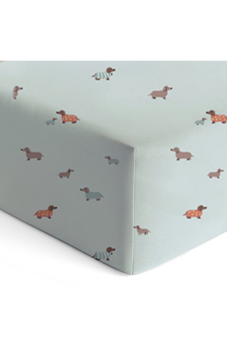 gunamuna Crib Sheet, Main, color, Woof