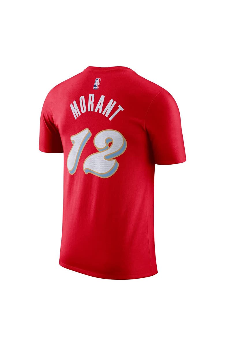 Nike Men's Nike Ja Morant Red Memphis Grizzlies 2024/25 City Edition Name & Number T-Shirt, Alternate, color, 