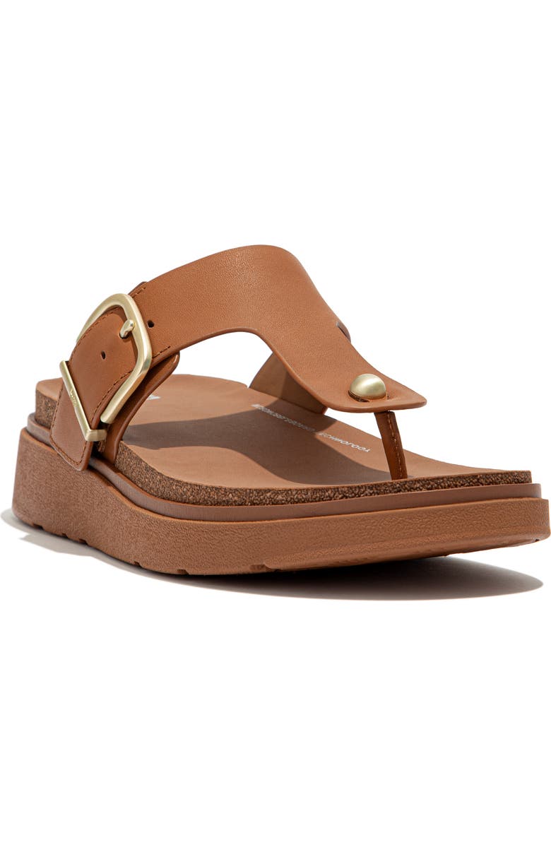 FitFlop Gen-FF Buckle Platform Flip Flop, Main, color, Light Tan