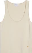 ST. JOHN Silk & Cotton Sweater Tank
