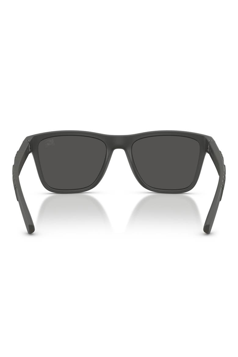 55mm Square Sunglasses, Alternate, color, MATTE GREY / DARK GREY