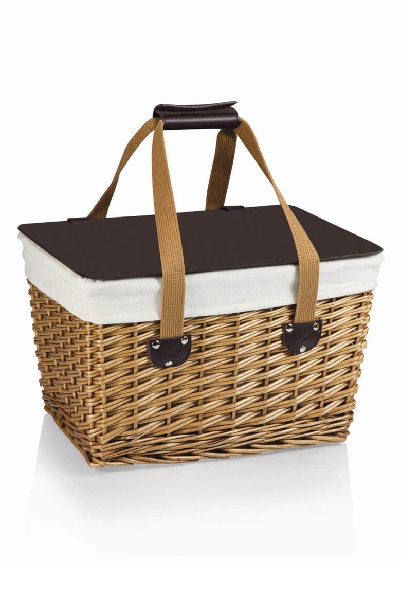Picnic Time Canasta Wicker Basket, Main, color,