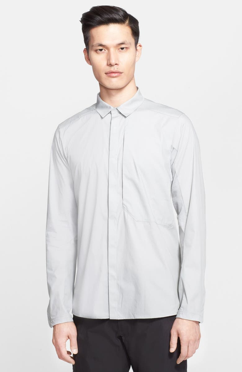 Veilance Arc'teryx Veilance Trim Fit Poplin Shirt, Main, color,