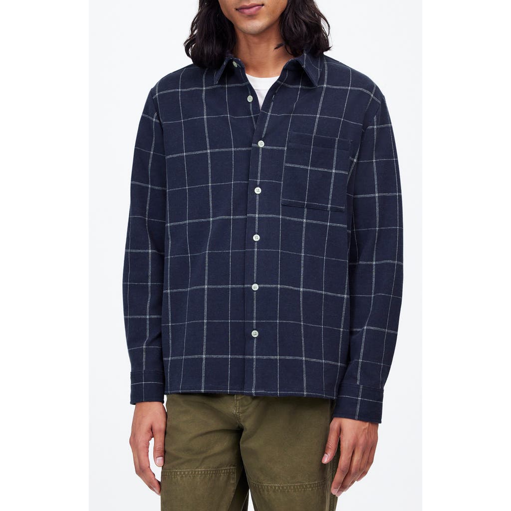 Madewell Devoe Button-up Shirt In Juniper Berry